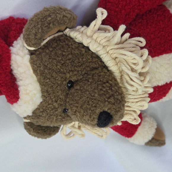 Hallmark Santa Claus bear christmas plush 12" textured fur - Picture 4 of 9